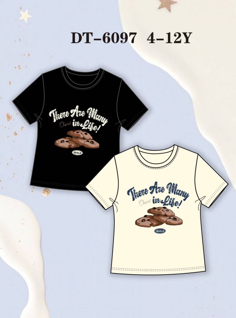 Bluzka dziewczęcy. Roz 4-12. Mix Kolor Paczka 5 szt.